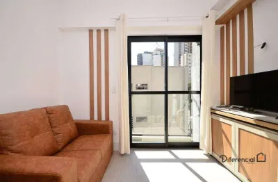Studio com 1 dormitório para alugar, 28 m² por r$ 3.379,40/mês - água verde - curitiba/pr