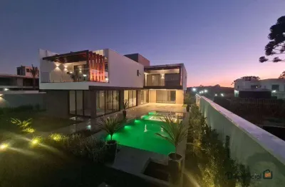 Casa com 4 dormitórios à venda, 544 m² por r$ 5.700.000 - passaúna - curitiba/pr