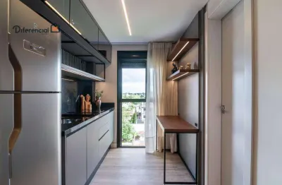 Studio com 1 dormitório, 20 m² - venda por r$ 399.000,00 ou aluguel por r$ 2.840,00/mês - água verde - curitiba/pr