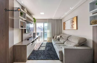 Apartamento a venda no água verde residencial prime class com 3 quartos, 1 suíte e 2 vagas por r$ 1.150.000,00 semi-mobiliado