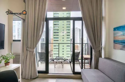 Apartamento com 1 dormitório à venda, 38 m² por r$ 599.000,00 - batel - curitiba/pr