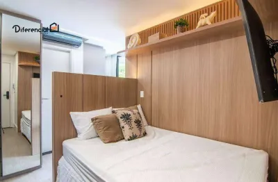 Studio com 1 dormitório para alugar, 23 m² por r$ 4.050,85/mês - agua verde - curitiba/pr