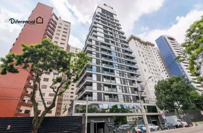 Studio com 1 dormitório para alugar, 13 m² por r$ 2.744,00/mês - batel - curitiba/pr