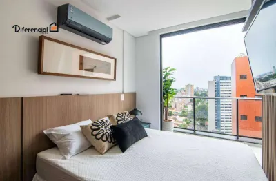 Studio para alugar, 36 m² por r$ 5.072,37/mês - batel - curitiba/pr