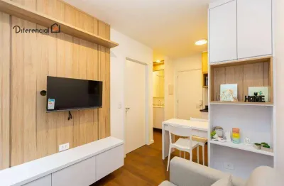 Apartamento com 1 dormitório para alugar, 25 m² por r$ 2.318,48/mês - centro - curitiba/pr
