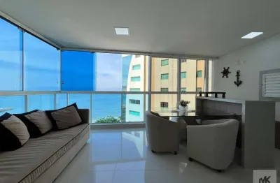 Lindo apartamento prédio frente mar com vista panorâmica com 4 dormitórios sendo 2 suítes + lazer