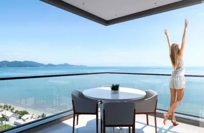 Belo apartamento à venda, 119.47m² com 3 suítes + 2 vagas de garagem + lazer completo vista mar perequê