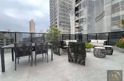 Apartamento com 4 suíte 120m2 - mobiliado e decorado + lazer 3 vagas de garagem pagamento facilitado meia praia itapema