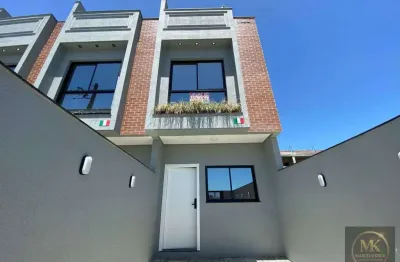 Sobrado à venda, 2 suítes no  sertão do trambudo, 108.00m² privativos pagamento facilitado direto com proprietário