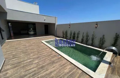 Vende-se casa térrea com 3 suítes, com piscina e com  200m² construído, por r$ 1.260.000 - bom clima - chapada dos guimarães/mt