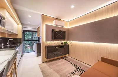 Apartamento com 1 quarto para alugar na rua acre, 605, água verde, curitiba, 20 m2 por r$ 2.500