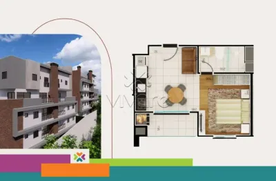 Apartamento com 1 quarto à venda na rua bernardo sobieck, 481, campo comprido, curitiba por r$ 254.379