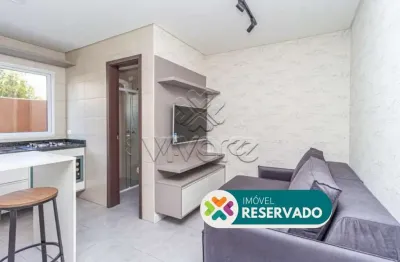 Apartamento com 1 quarto para alugar na rua augusto de mari, 3427, portão, curitiba por r$ 2.300
