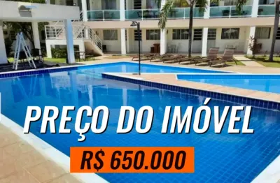 Vendo village de 3/4, estilo garminado, area privativa de 70 m2, localizãção privilegiada no bairro de guarajuba - municipio de camaçari