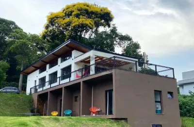 Casa no condominio vale da santa fe em vinhedo - 3 suites, 4 garagens