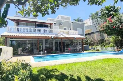 Aluguel de casa mobiliada no condominio villa hipica i – 4 suites, sendo 1 no terreo, espaco gourmet, piscina aquecida e um belo jardim gramado com pomar