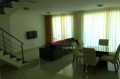 Cobertura com 4 dormitórios à venda, 250 m² por r$ 2.500.000,00 - vila nova - cabo frio/rj