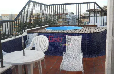Cobertura com 4 dormitórios à venda, 140 m² por r$ 800.000,00 - braga - cabo frio/rj