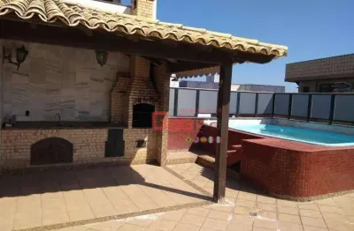 Cobertura com 4 dormitórios à venda, 263 m² por r$ 2.300.000,00 - vila nova - cabo frio/rj