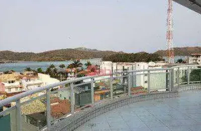 Cobertura com 3 dormitórios à venda, 205 m² por r$ 2.300.000,00 - passagem - cabo frio/rj