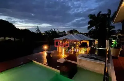 Casa com 5 dormitórios à venda, 671 m² por r$ 11.900.000 - praia rasa - armação dos búzios/rj