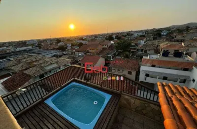 Cobertura com 5 dormitórios à venda, 246 m² por r$ 900.000,00 - parque central - cabo frio/rj