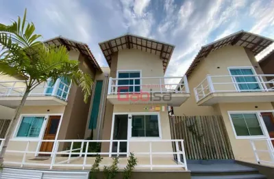 Casa com 3 quartos nova em condomínio com piscina e sauna à venda, 90m² por r$ 459.000,00 - praia rasa - armação dos búzios/rj