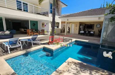 Casa com 4 dormitórios à venda, 450 m² por r$ 2.700.000,00 - novo portinho - cabo frio/rj