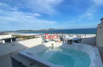 Cobertura com 4 dormitórios à venda, 250 m² por r$ 2.900.000,00 - centro - cabo frio/rj