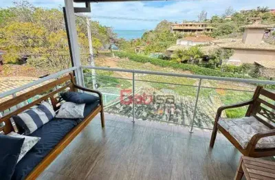 Casa vista pra o mar com 4 suites + 3 apartamentos  à venda,  por r$ 3.200.000 - geribá - armação dos búzios/rj
