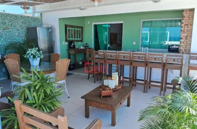 Cobertura com 4 dormitórios à venda, 456 m² por r$ 3.400.000 - algodoal - cabo frio/rj