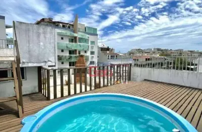 Cobertura com 3 dormitórios à venda, 172 m² por r$ 1.000.000,00 - centro - cabo frio/rj