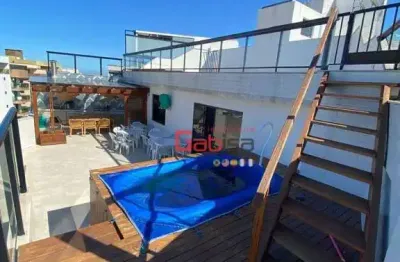 Cobertura com 4 dormitórios à venda, 340m² por r$ 1.490.000 - algodoal - cabo frio/rj