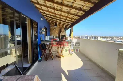 Cobertura com 3 dormitórios para alugar, 180 m² por R$ 3.968,00/mês - Vila Nova - Cabo Frio/RJ