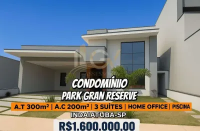 Casa com 3 quartos à venda no Loteamento Park Gran Reserve, Indaiatuba 