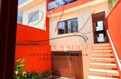 Sobrado para Venda em Mauá, PARQUE SÃO VICENTE, 3 dormitórios, 2 banheiros, 5 vagas