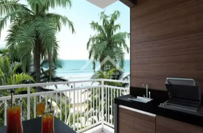 Apartamento novos, frente mar com 2 dormitórios (1 suíte)