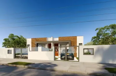 Casa com 2 quartos à venda na rua projetada 2 loteamento quinta dos guimarães, 1, povoado de nova brasília, imbituba, 67 m2 por r$ 423.000