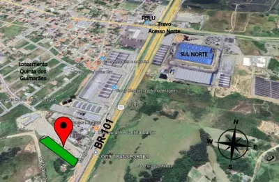Terreno comercial à venda na br-101, 00, povoado de nova brasília, imbituba, 4576 m2 por r$ 4.600.000