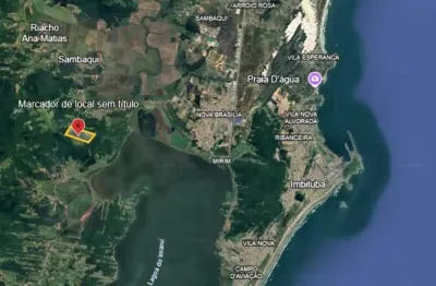 Terreno à venda na sc 437, 105, rio d'una, imaruí, 32670 m2 por r$ 280.000