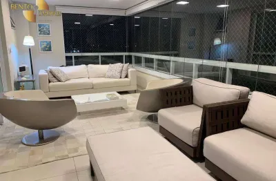 Apartamento mobiliado com 3 suítes à venda, 251 m² por r$ 3.150.000 - quilombo - cuiabá/mt