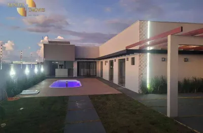 Casa com 3 dormitórios à venda, 134 m² por r$ 850.000,00 - mira flores - chapada dos guimarães/mt