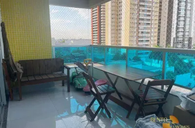 Apartamento com 3 dormitórios para alugar, 147 m² por r$ 7.500/mês - jardim das américas - cuiabá/mt