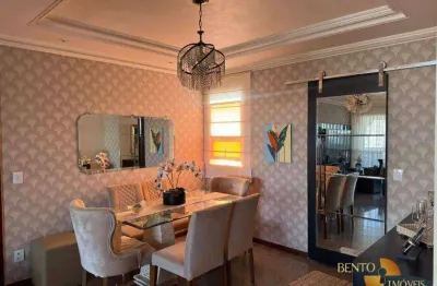 Apartamento com 3 dormitórios, 149 m² - venda por r$ 799.000,00 ou aluguel por r$ 4.500,00/mês - santa helena - cuiabá/mt