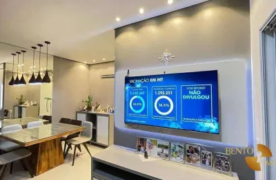 Apartamento com 3 dormitórios à venda, 100 m² por r$ 1.100.000 - cidade alta - cuiabá/mt