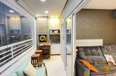 Apartamento com 3 dormitórios à venda, 100 m² por r$ 1.100.000 - cidade alta - cuiabá/mt