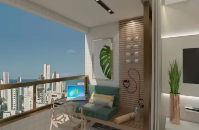 Apartamento com 3 quartos (1 suíte e 2 demi-suítes) em boa viagem, recife, com vista para o mar e parque dos manguezais.