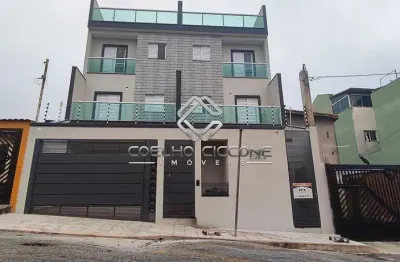 Cobertura com 2 quartos à venda no jardim santo alberto, santo andré  por r$ 460.000