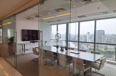 Andar corporativo mobiliado para locação no Itaim Bibi, São Paulo - 1.539 m²