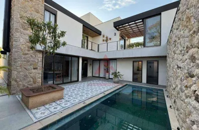 Casa com 4 dormitórios, mobiliada r$ 2.800.000 ou aluguel por r$ 18.980/mês -  lago da boa vista